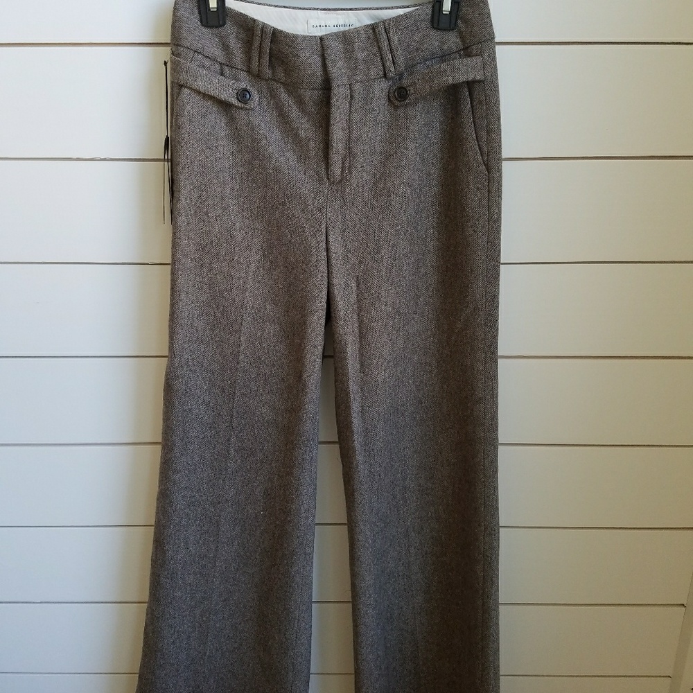 Banana Republic Brown Wool Trousers
